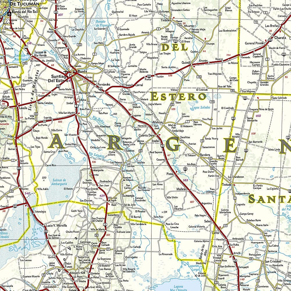Carte routière - Argentine | National Geographic carte routière National Geographic
