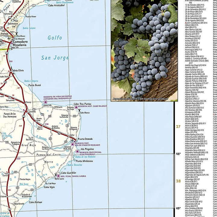 Carte routière - Argentine | National Geographic carte pliée National Geographic 