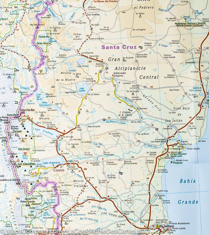 Carte routière de l'Argentine | Reise Know How - La Compagnie des Cartes