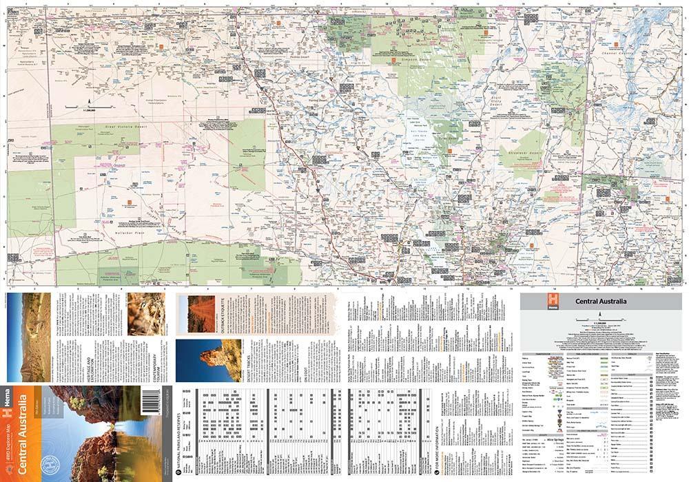 Carte routière - Australie Centrale | Hema Maps carte pliée Hema Maps 