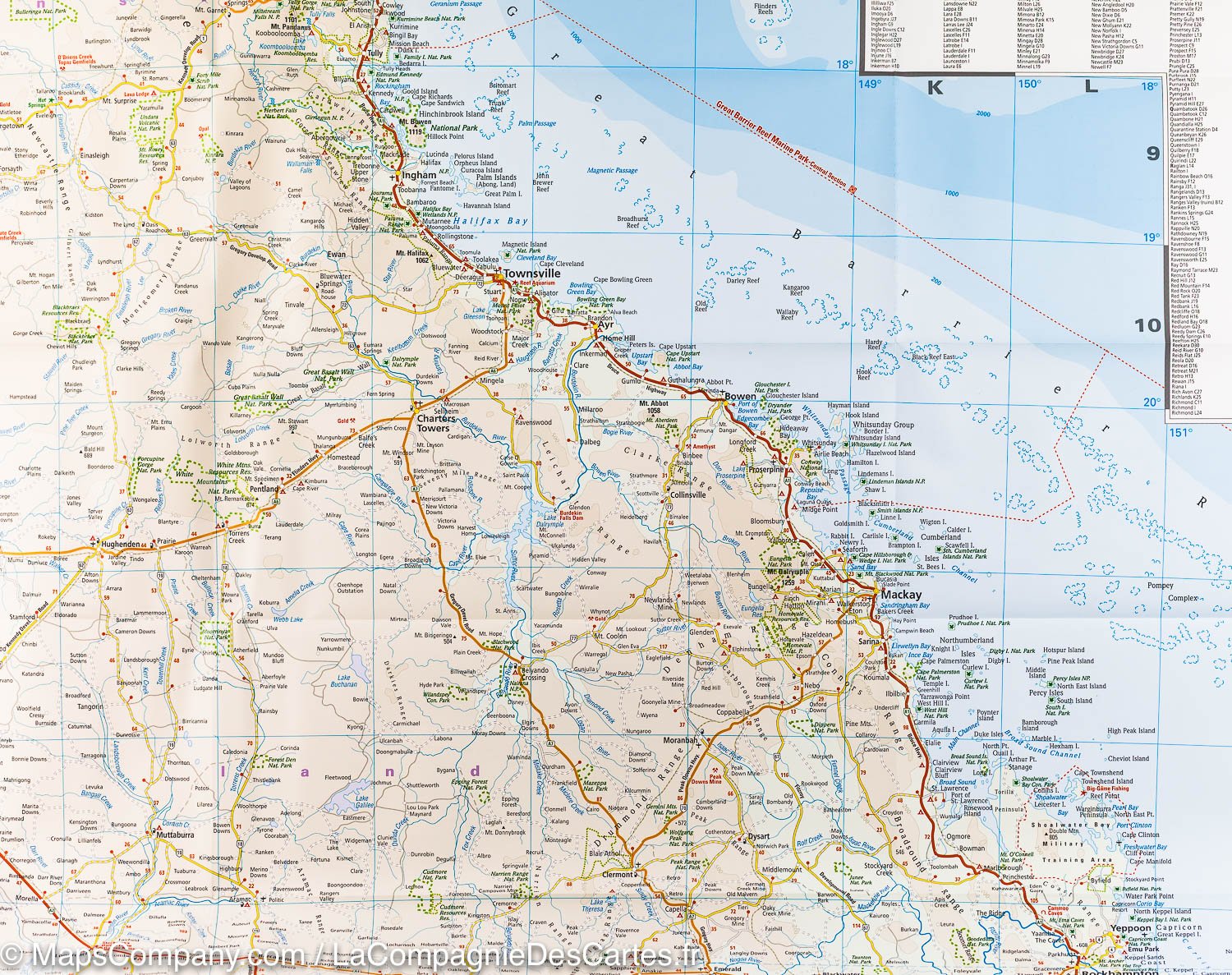 Carte routière - Australie Est | Reise Know How carte routière Reise Know-How