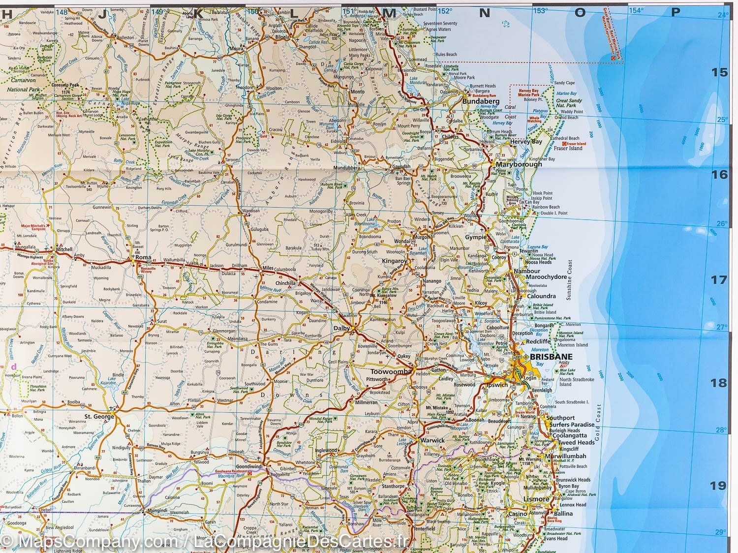 Carte routière - Australie Est | Reise Know How carte routière Reise Know-How