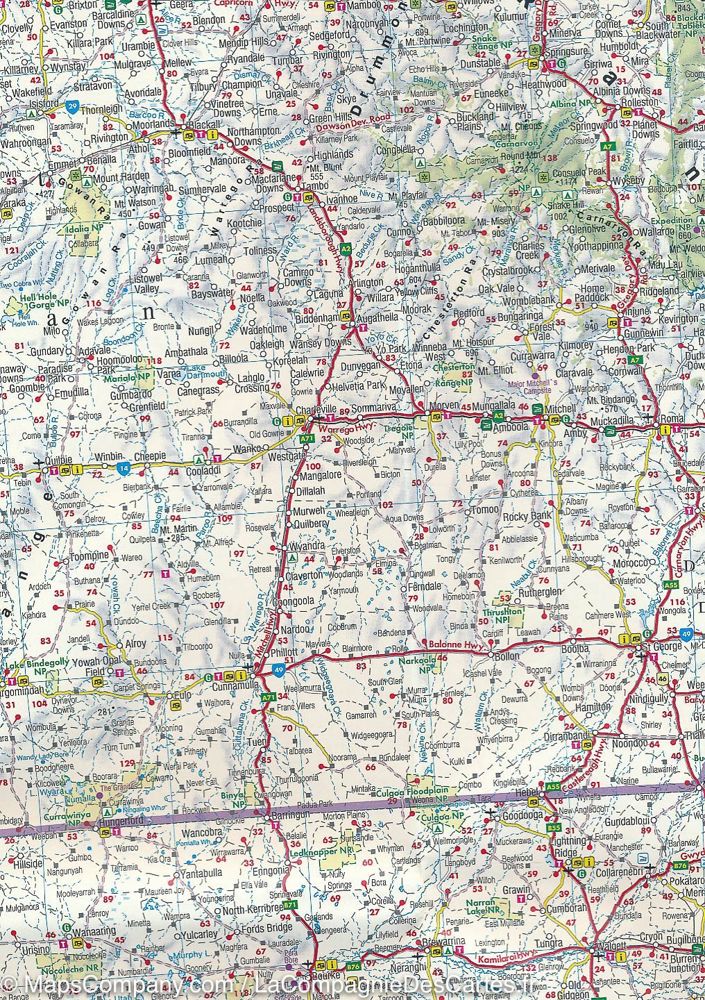 Carte routière de l'Australie | Freytag & Berndt - La Compagnie des Cartes