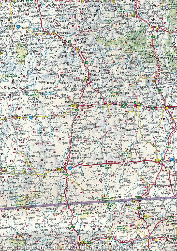Carte routière de l'Australie | Freytag & Berndt - La Compagnie des Cartes