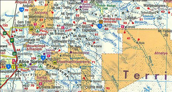 Carte routière de l'Australie | Freytag & Berndt - La Compagnie des Cartes