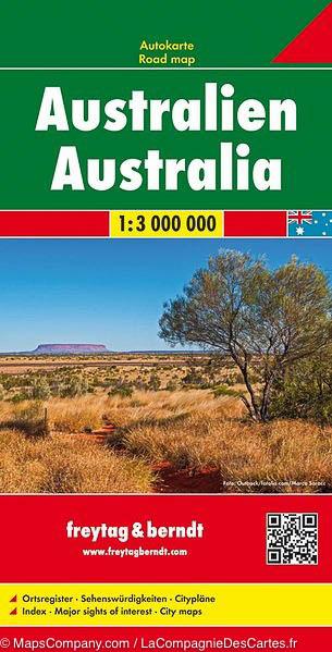 Carte routière de l'Australie | Freytag & Berndt - La Compagnie des Cartes