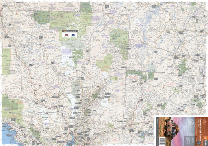 Carte routière - Australie, Great Desert Tracks Est | Hema Maps carte routière Hema Maps