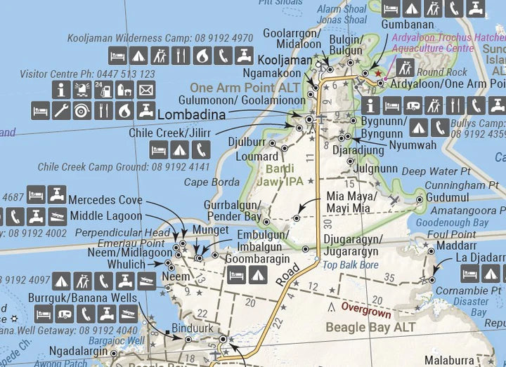 Carte routière - Australie Great Desert Tracks Ouest | Hema Maps carte pliée Hema Maps 