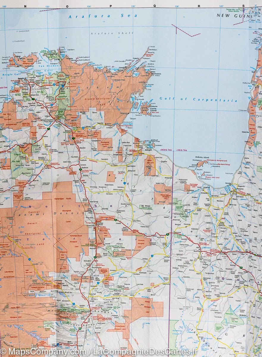 Carte routière - Australie | Hallwag carte routière Hallwag