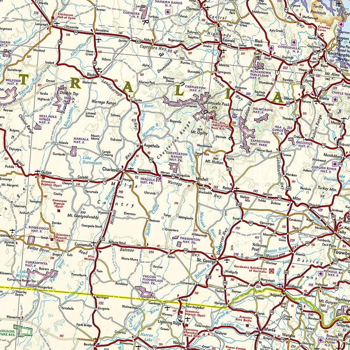 Carte routière - Australie | National Geographic carte pliée National Geographic 