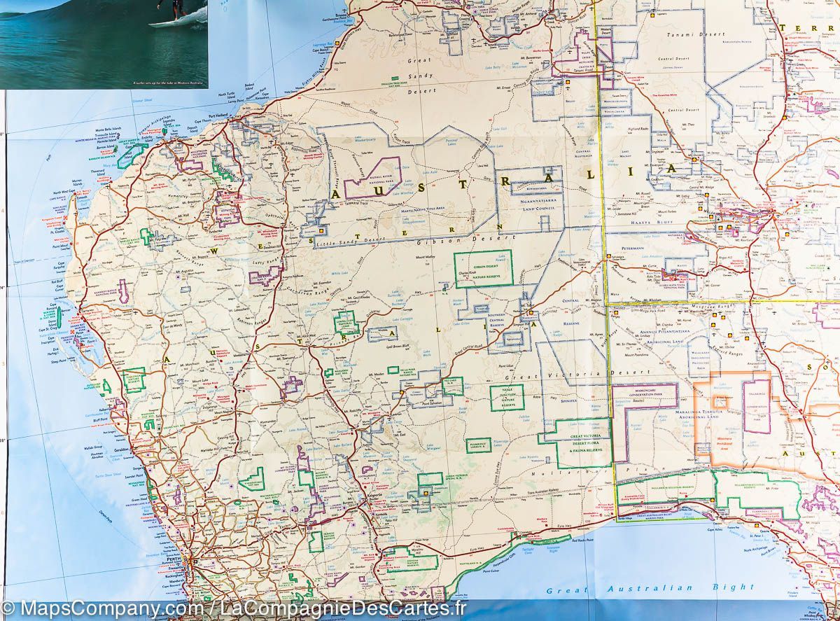 Carte routière - Australie | National Geographic carte routière National Geographic
