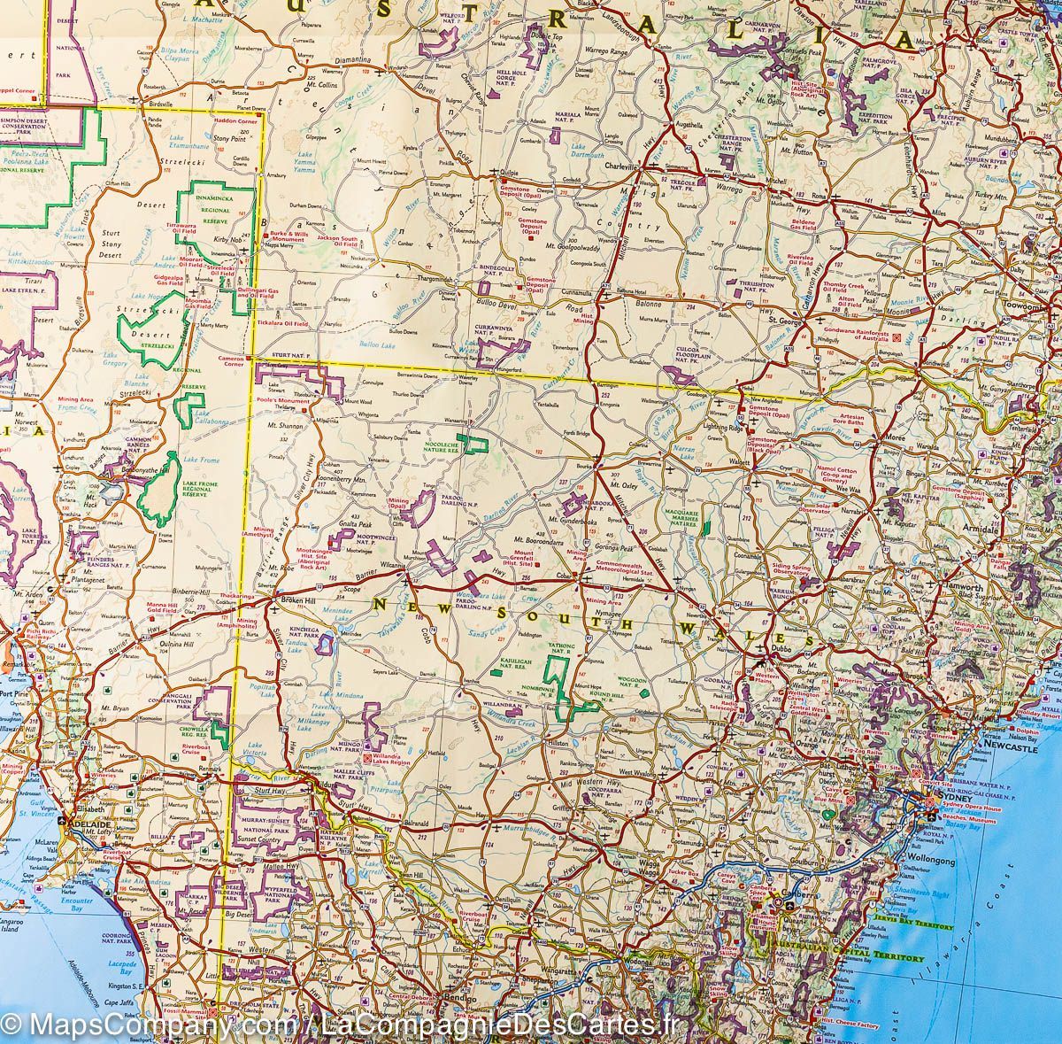 Carte routière - Australie | National Geographic carte routière National Geographic