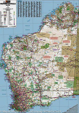 Carte routière - Australie-Occidentale | Hema Maps carte routière Hema Maps