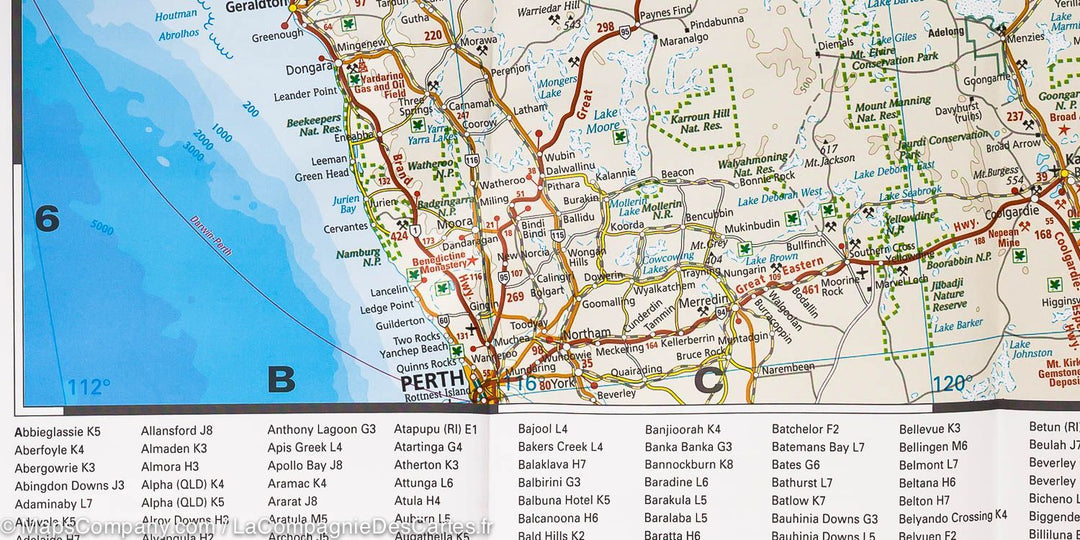 Carte routière de l'Australie | Reise Know How - La Compagnie des Cartes