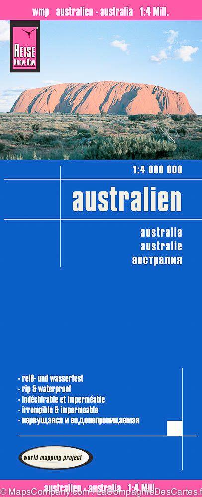 Carte routière de l'Australie | Reise Know How - La Compagnie des Cartes