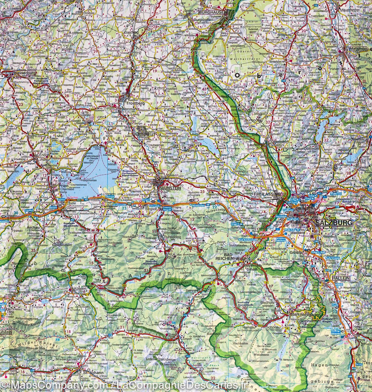 Carte routière - Autriche au 1 /300 000 | Freytag & Berndt carte routière Freytag & Berndt