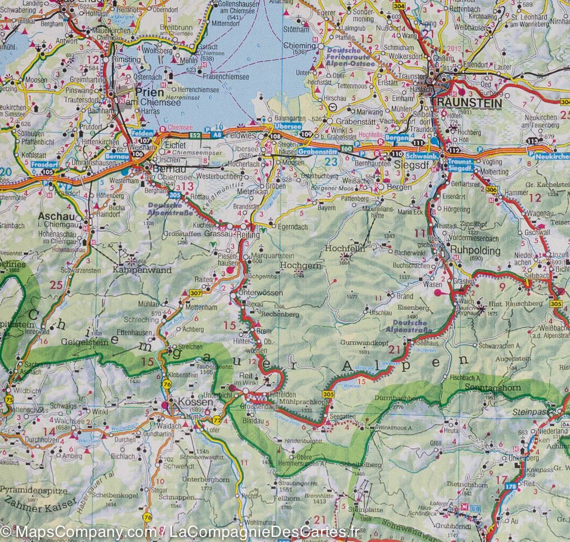 Carte routière - Autriche au 1 /300 000 | Freytag & Berndt carte routière Freytag & Berndt