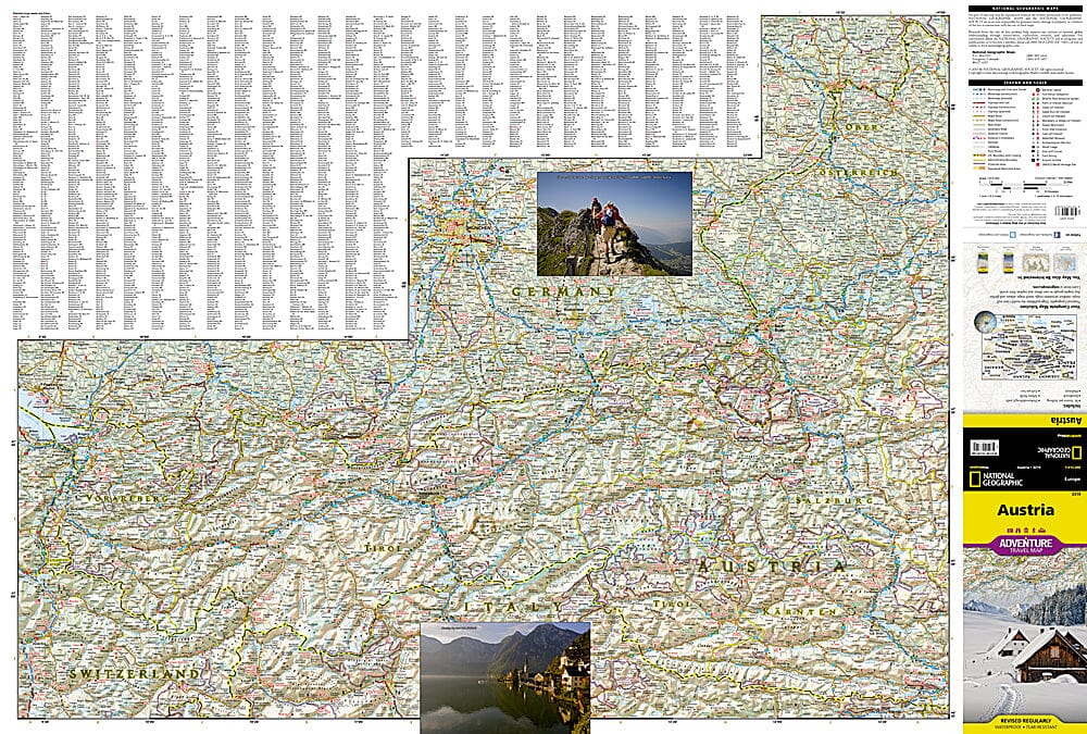 Carte routière - Autriche | National Geographic carte pliée National Geographic 