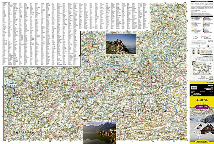 Carte routière - Autriche | National Geographic carte pliée National Geographic 