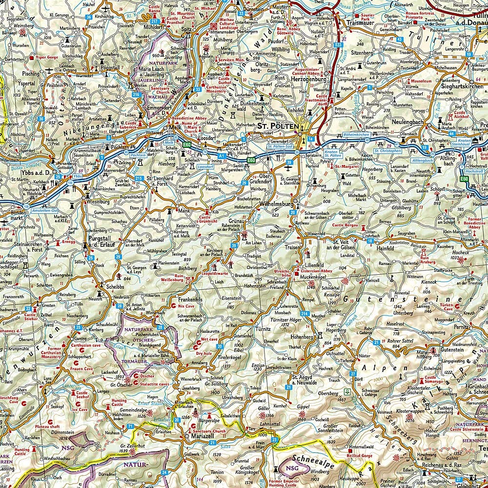 Carte routière - Autriche | National Geographic carte routière National Geographic