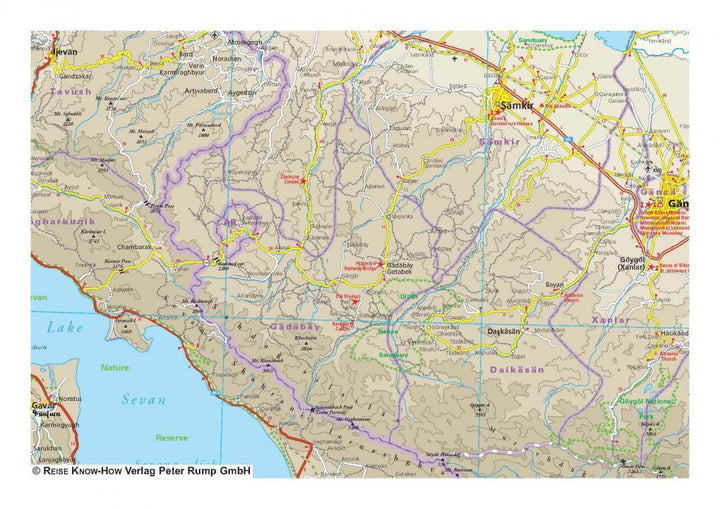 Carte routière - Azerbaijan | Reise Know How carte routière Reise Know-How