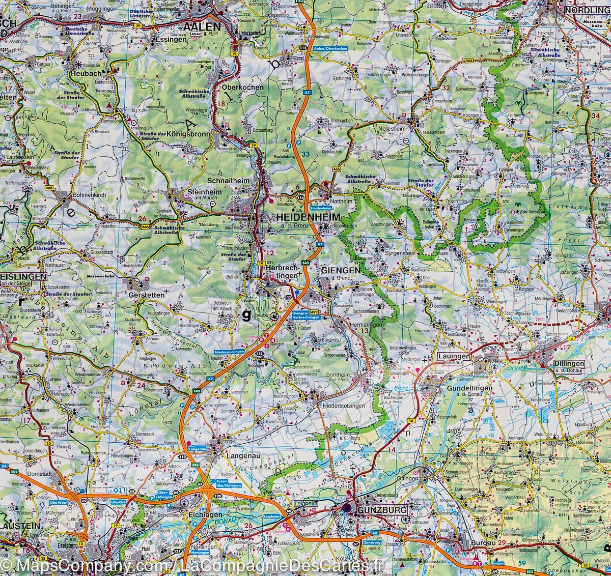 Carte routière - Bade-Würtemberg (Allemagne) | Freytag & Berndt carte routière Freytag & Berndt