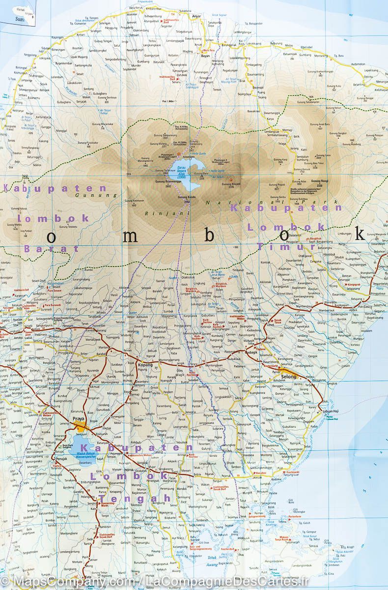 Carte routière - Bali, Lombok et Komodo | Reise Know How carte pliée Reise Know-How 