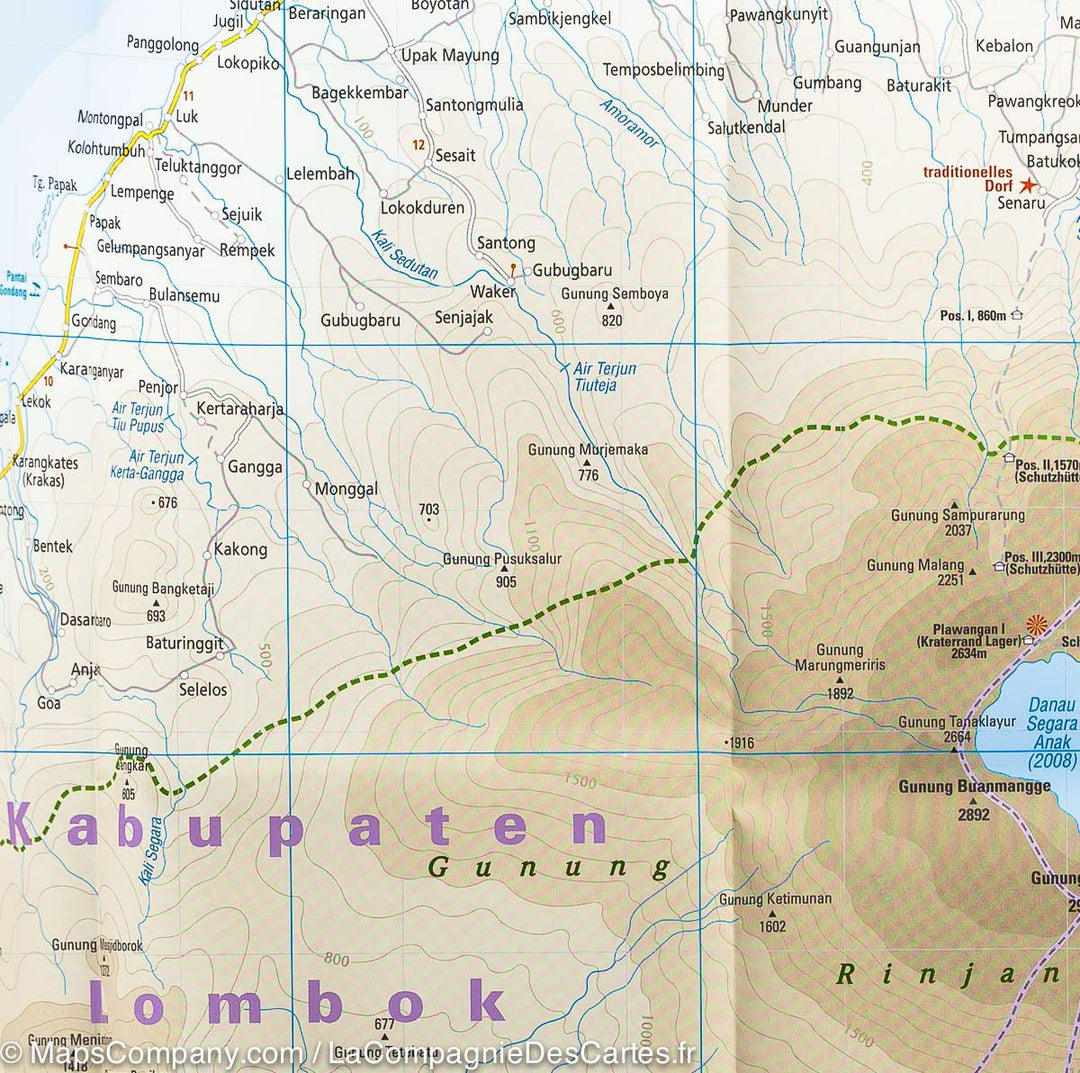 Carte routière - Bali, Lombok et Komodo | Reise Know How carte pliée Reise Know-How 
