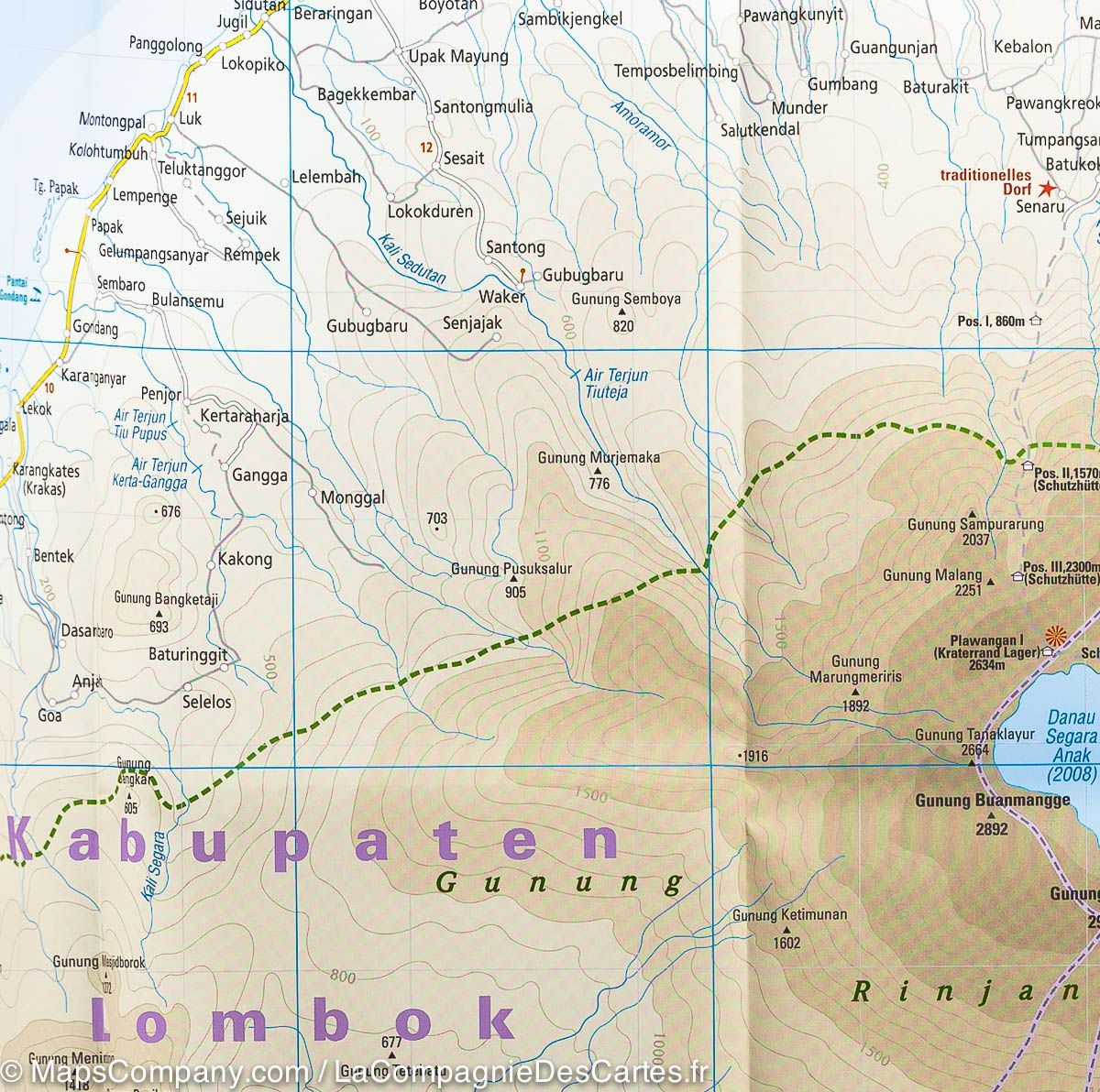 Carte routière - Bali, Lombok et Komodo | Reise Know How carte routière Reise Know-How