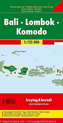 Carte routière - Bali, Lombok & Komodo (Indonésie) | Freytag & Berndt carte routière Freytag & Berndt