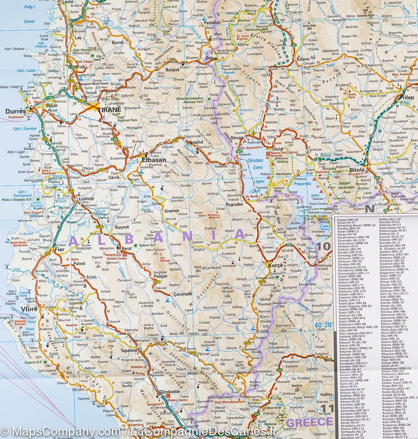 Carte routière - Balkans occidentaux | Reise Know How carte routière Reise Know-How