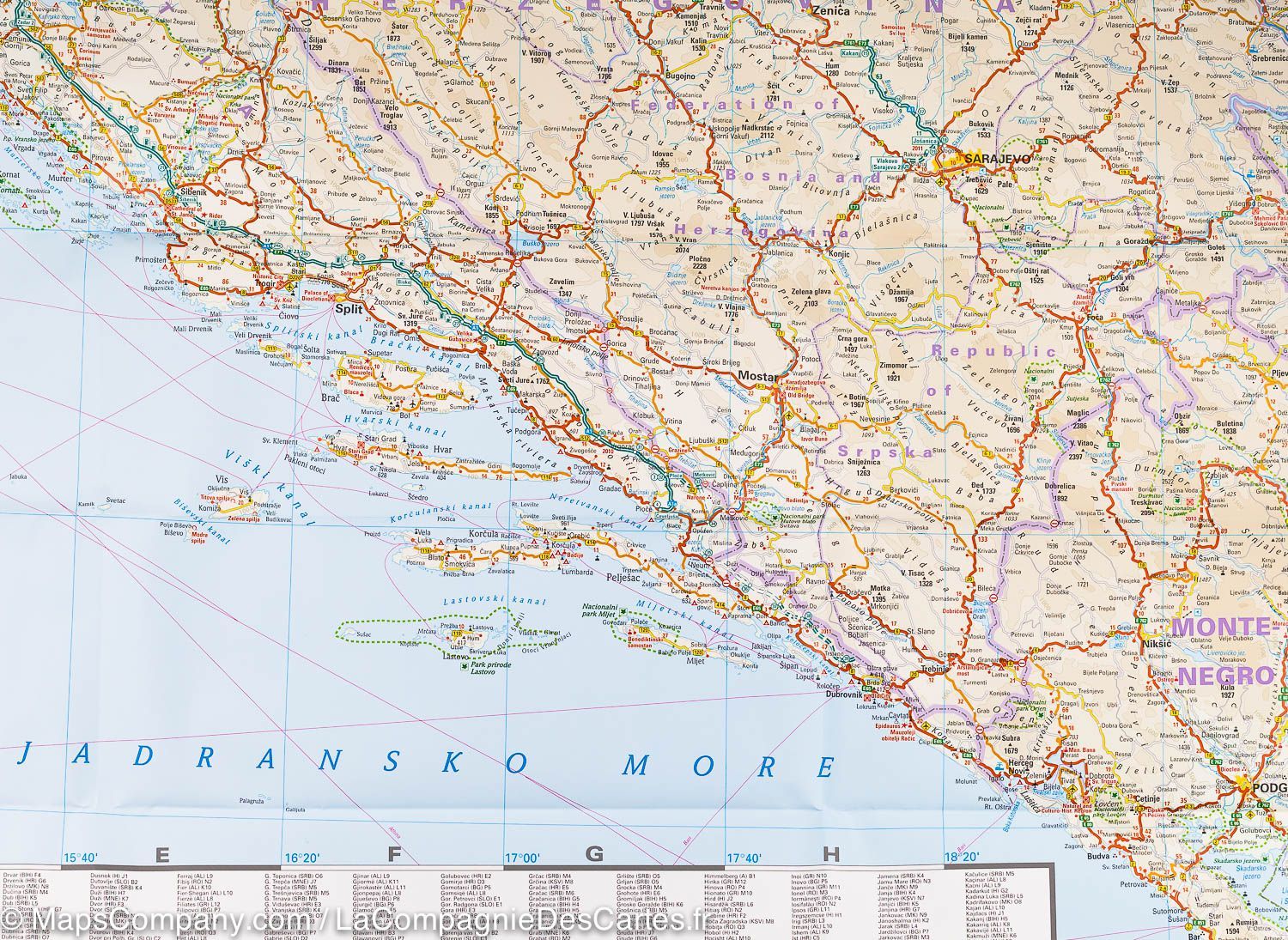 Carte routière - Balkans occidentaux | Reise Know How carte routière Reise Know-How