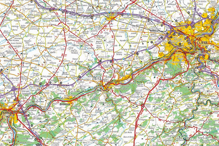Carte routière - Belgique | NGI - 1/250 000 carte pliée IGN Belgique 
