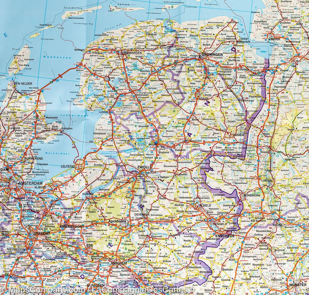 Carte routière - Benelux | Freytag & Berndt carte pliée Freytag & Berndt 