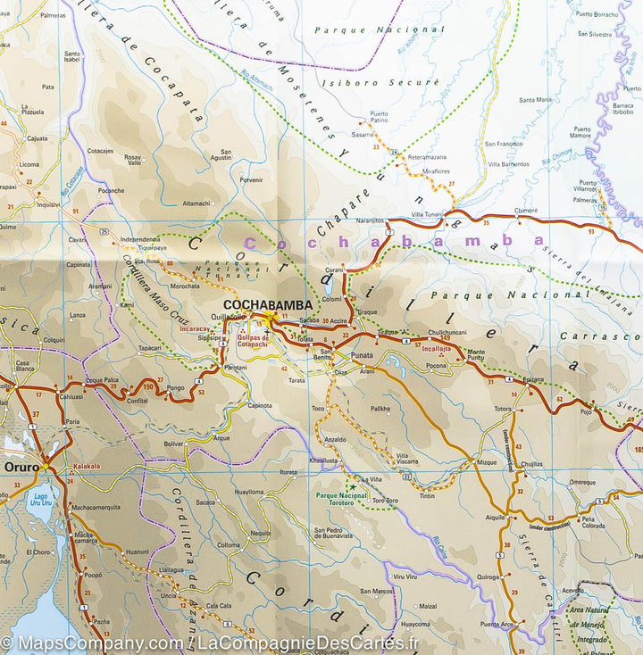 Carte routière - Bolivie | Reise Know How carte pliée Reise Know-How 