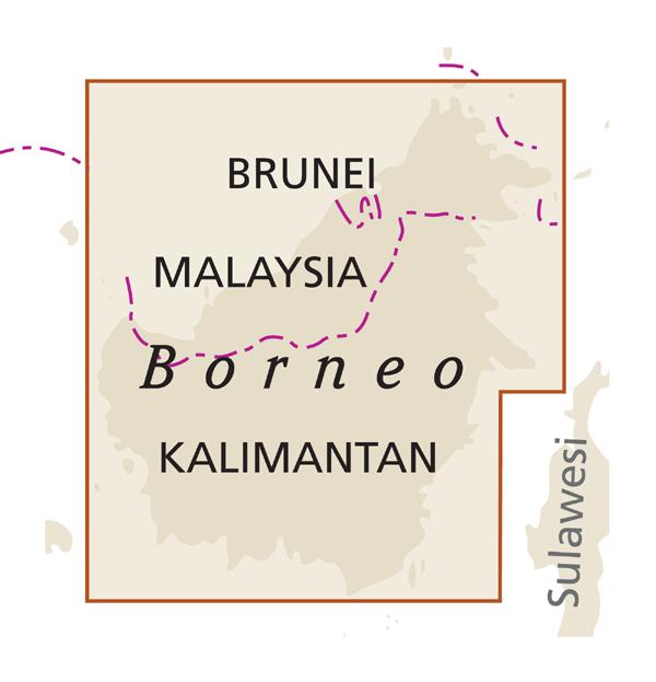 Carte routière - Bornéo (Malaisie, Indonésie, Brunei) | Reise Know How carte pliée Reise Know-How 