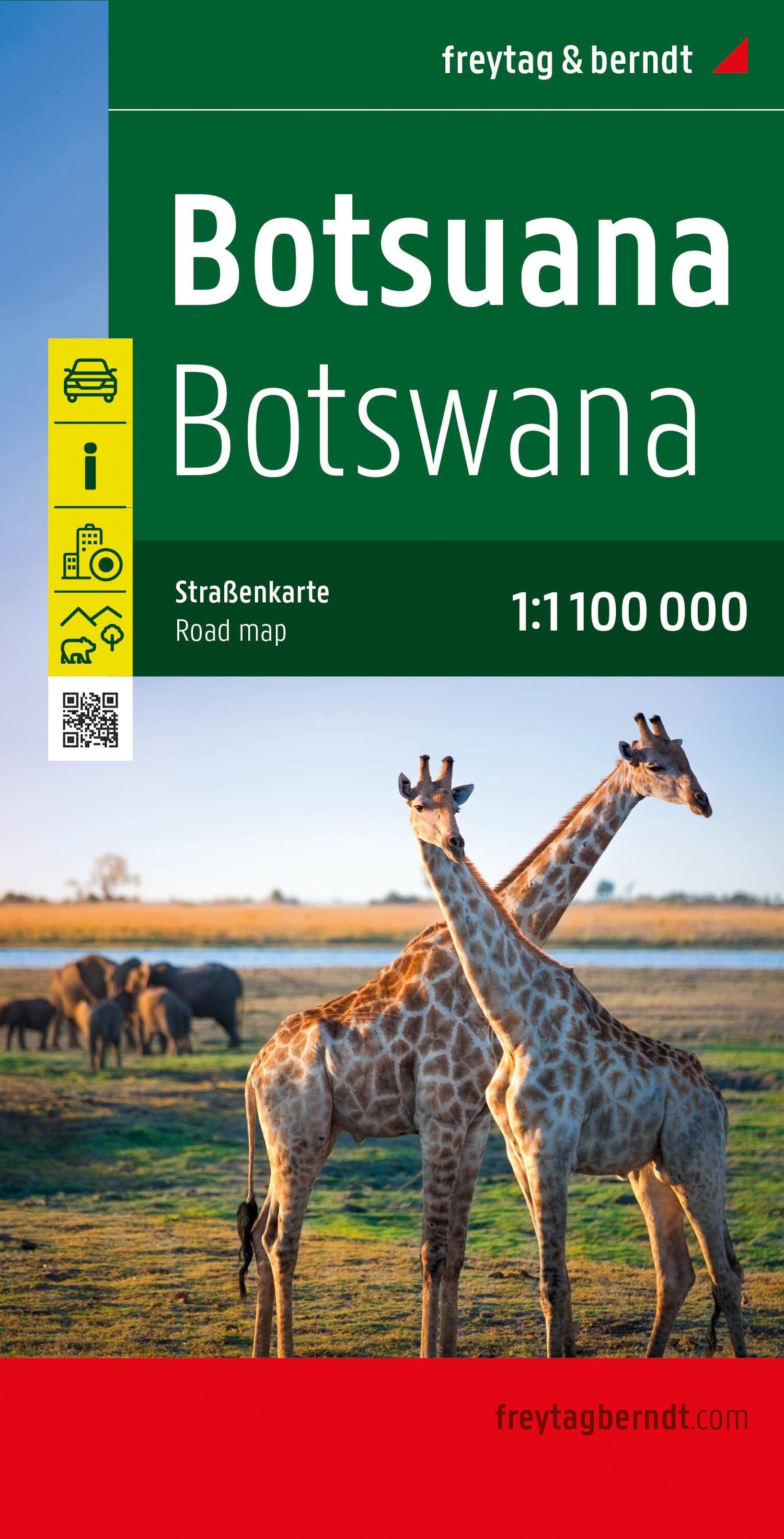 Carte routière - Botswana | Freytag & Berndt carte routière Freytag & Berndt