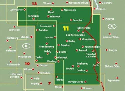 Carte routière - Brandebourg-Berlin | Freytag & Berndt carte pliée Freytag & Berndt 