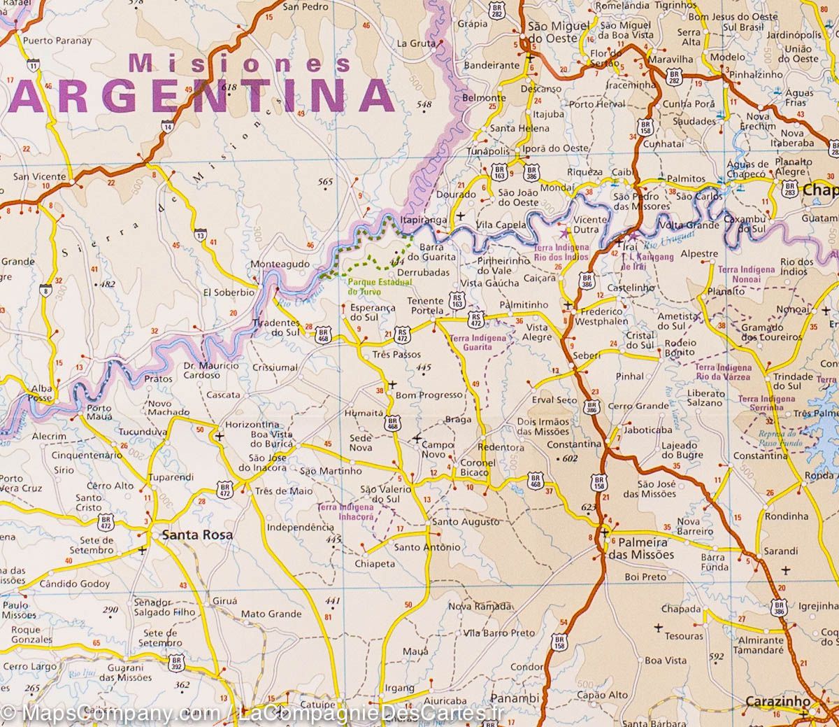 Carte routière - Brésil Sud | Reise Know How carte routière Reise Know-How