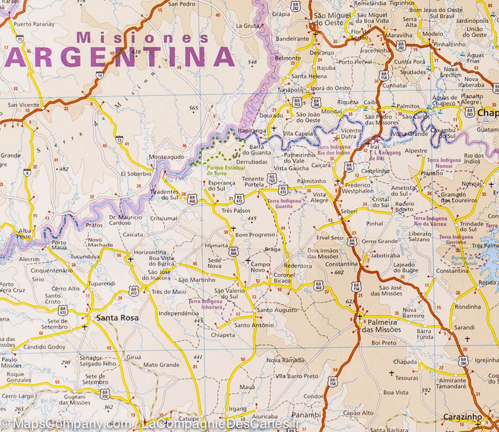 Carte routière - Brésil Sud | Reise Know How carte pliée Reise Know-How 