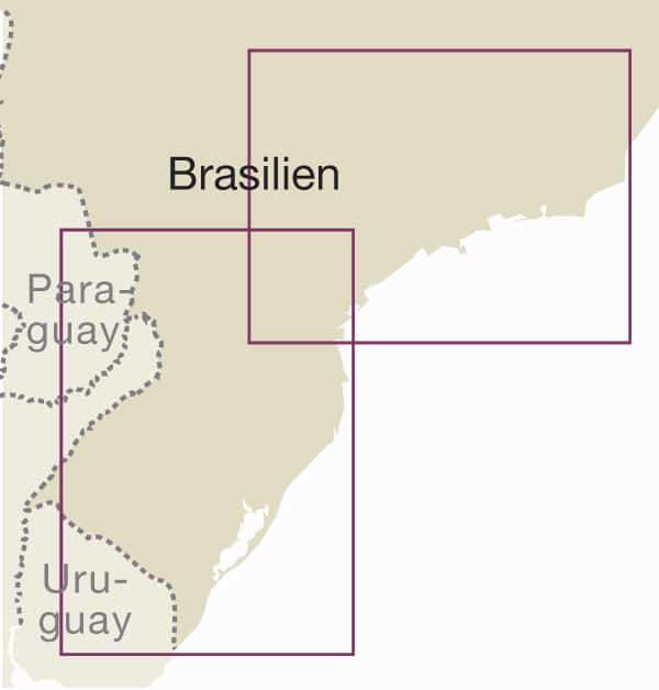 Carte routière - Brésil Sud | Reise Know How carte routière Reise Know-How