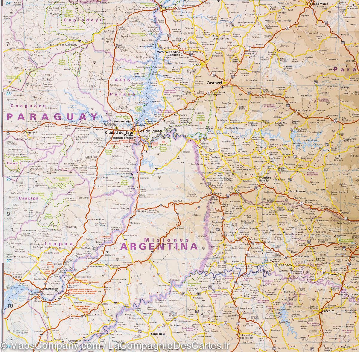 Carte routière - Brésil Sud | Reise Know How carte routière Reise Know-How