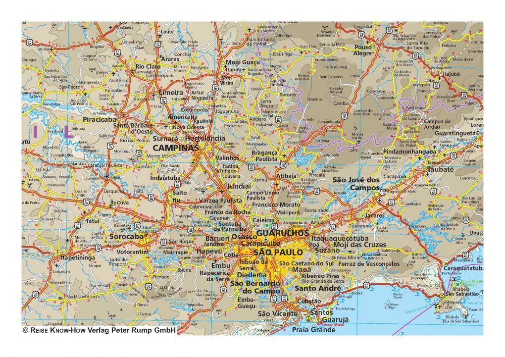 Carte routière - Brésil Sud | Reise Know How carte routière Reise Know-How