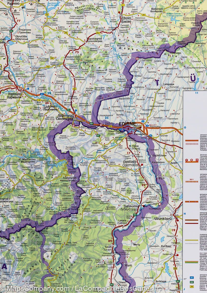 Carte routière - Bulgarie | Freytag & Berndt carte routière Freytag & Berndt