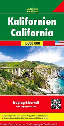 Carte routière - Californie | Freytag & Berndt carte pliée Freytag & Berndt 