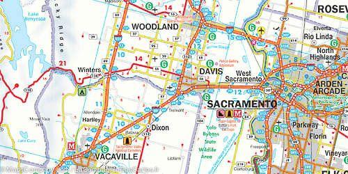 Carte routière - Californie | Freytag & Berndt carte routière Freytag & Berndt