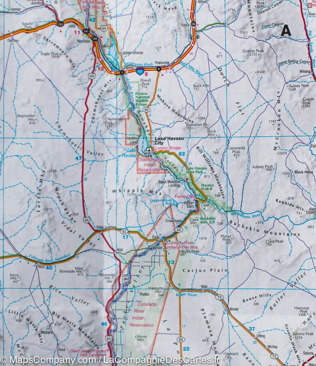 Carte routière - Californie & Grands parcs | IGN carte routière IGN