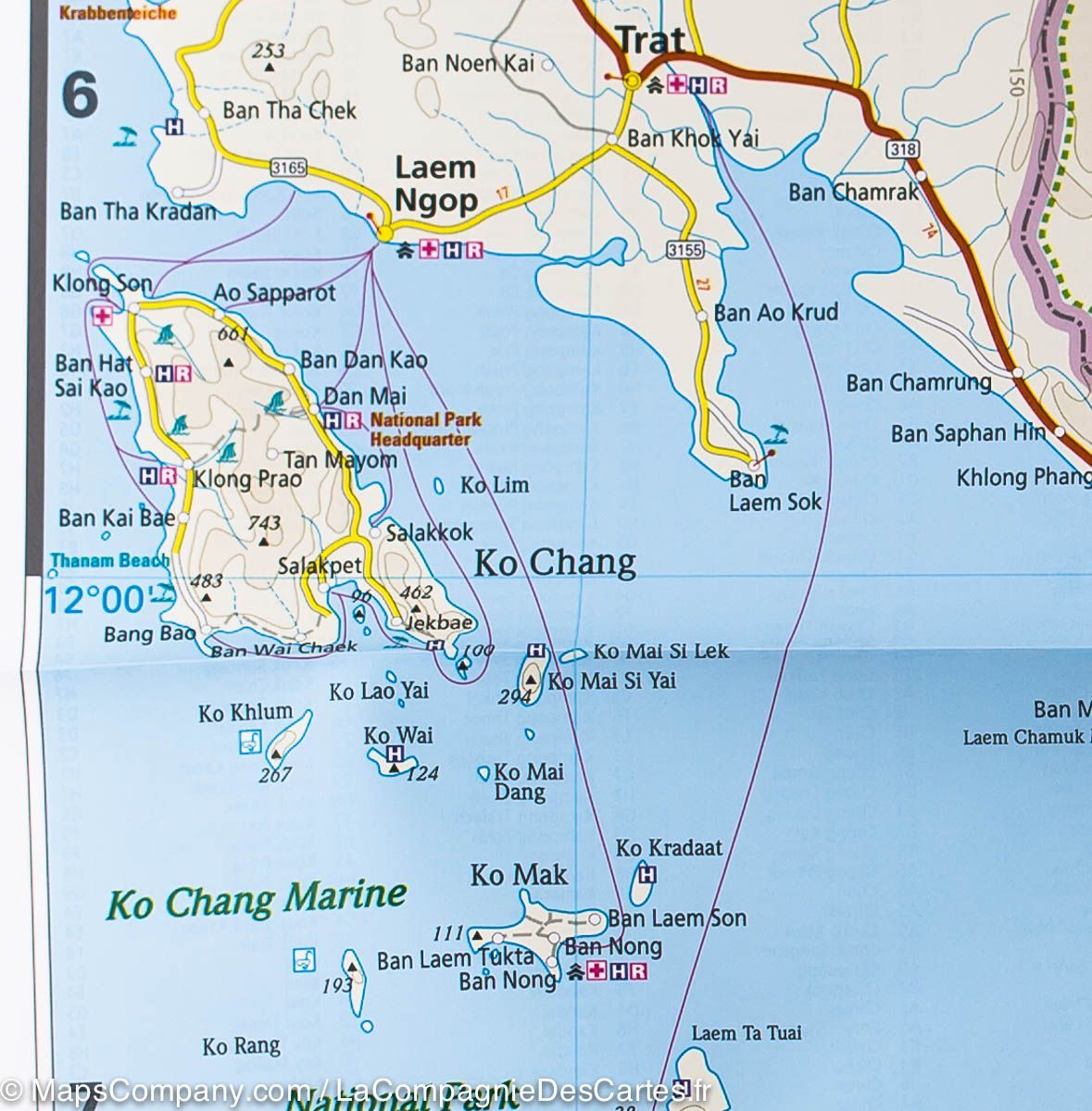 Carte routière - Cambodge | Reise Know How carte routière Reise Know-How