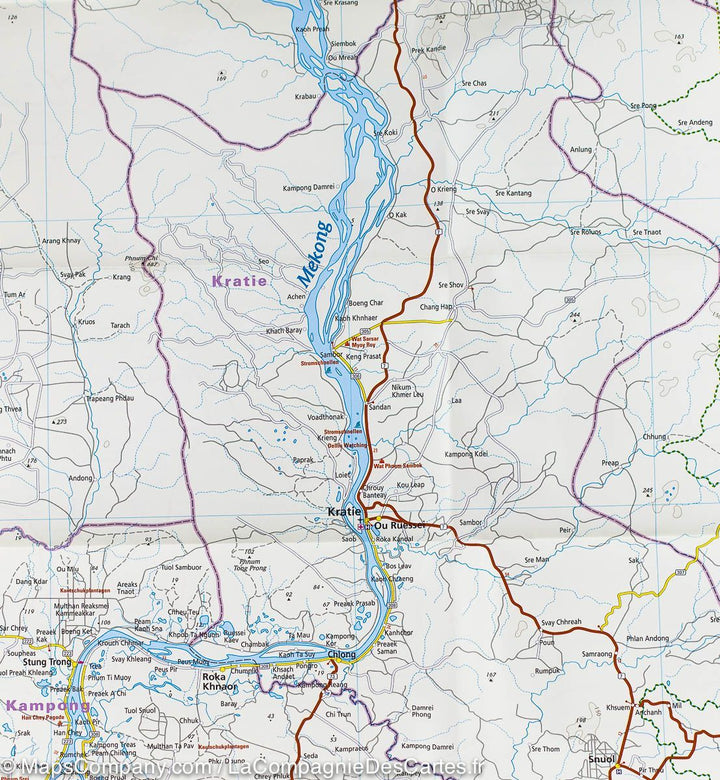 Carte routière - Cambodge | Reise Know How carte pliée Reise Know-How 