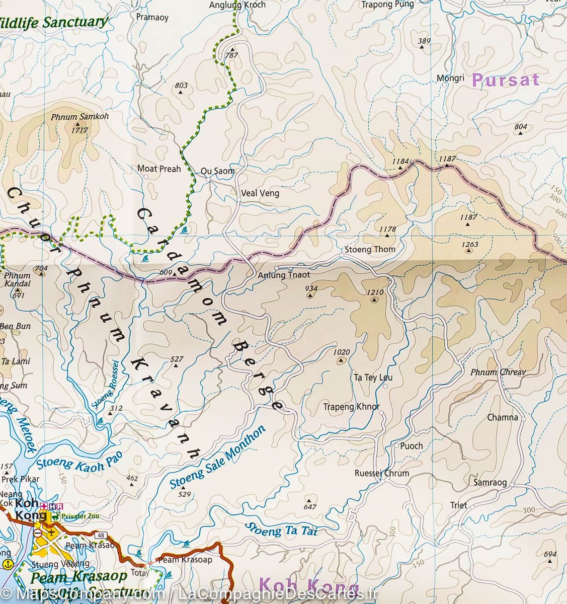 Carte routière - Cambodge | Reise Know How carte routière Reise Know-How